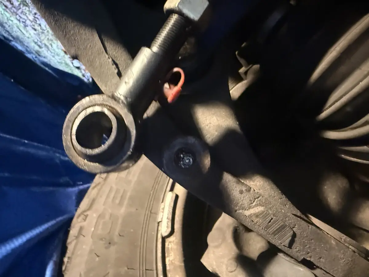 The tie rod end once it is out.
